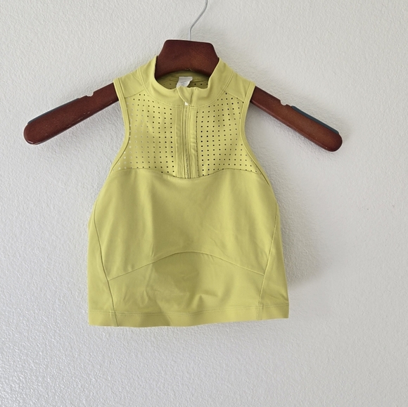 Lululemon Unleash Strength Sport Bra *Medium Support Yellow Serpentine Size 4 - Picture 4 of 16